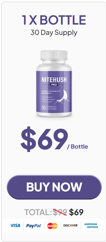NiteHush Pro 1 $69/bottle
