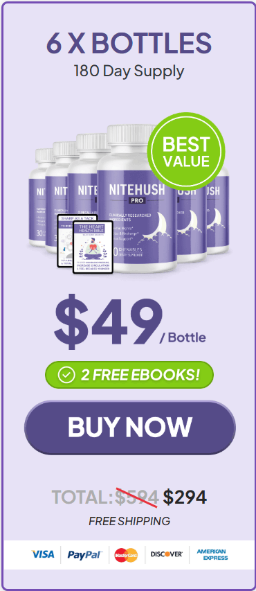 NiteHush Pro 6 $49/bottle